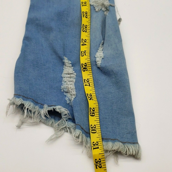 CAPE ROBBIN JEANS BOOTS 30INCHS LONG SIZE 8 1/2 COLOR BLUE JEANS FABRIC NEW - Picture 11 of 12